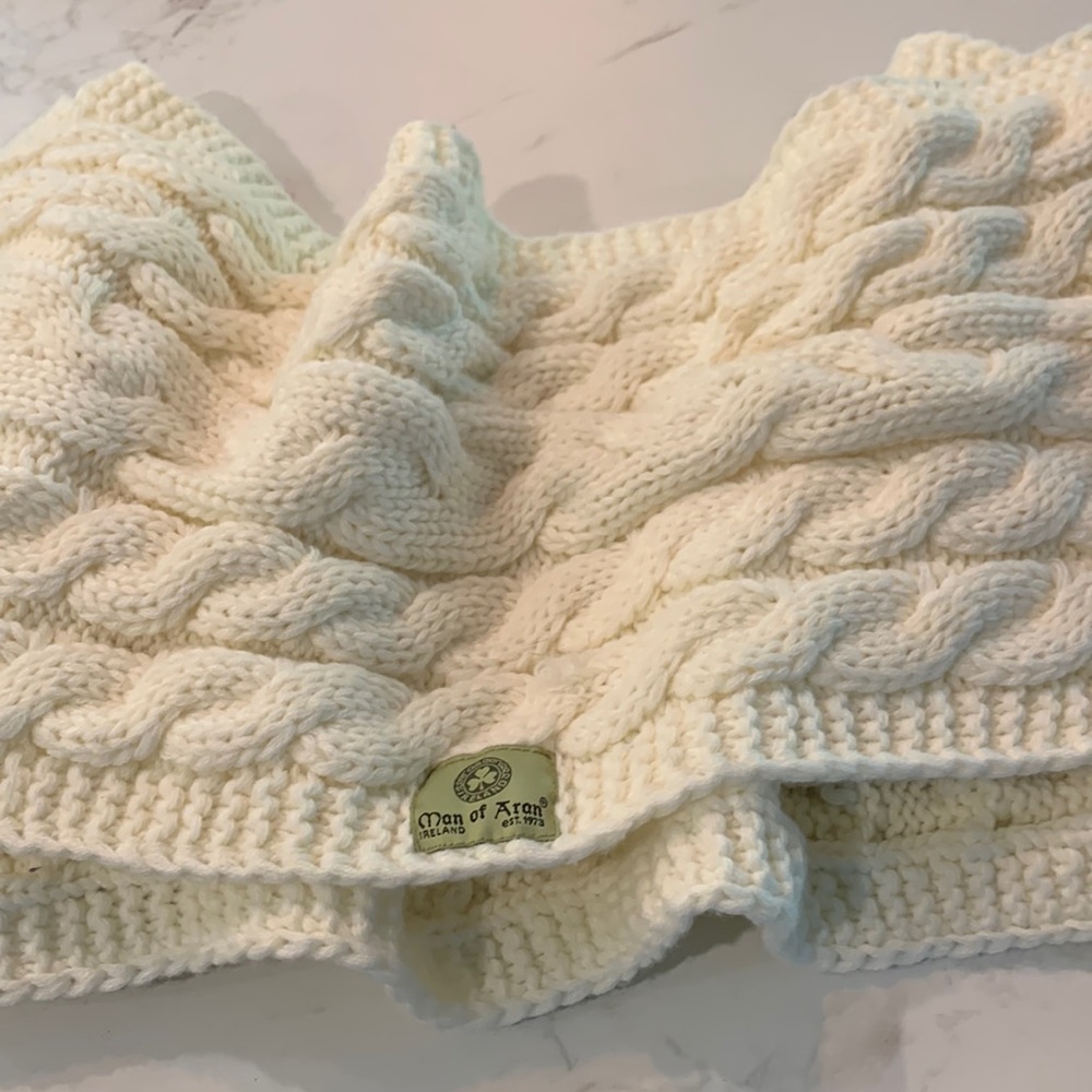 Cream coloured infinity scarf